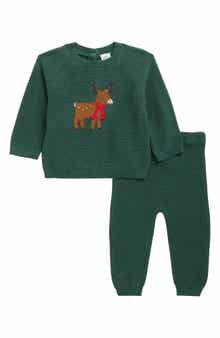Little Me Reindeer Sweater & Joggers Set