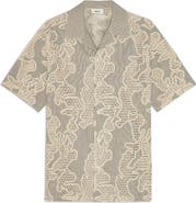 NN07 Julio Embroidered Inset Organic Cotton Button-Up Shirt