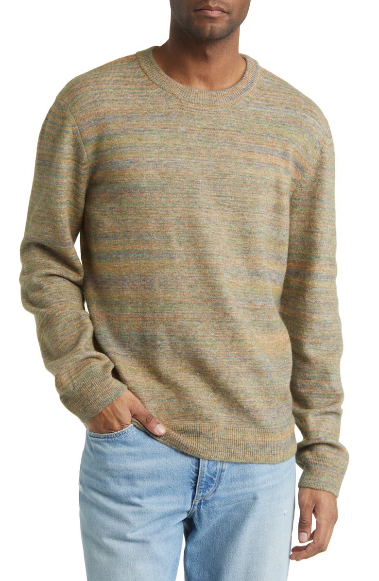 A.P.C. Pull Andrew Space Dye Crewneck Sweater, Main, color, 