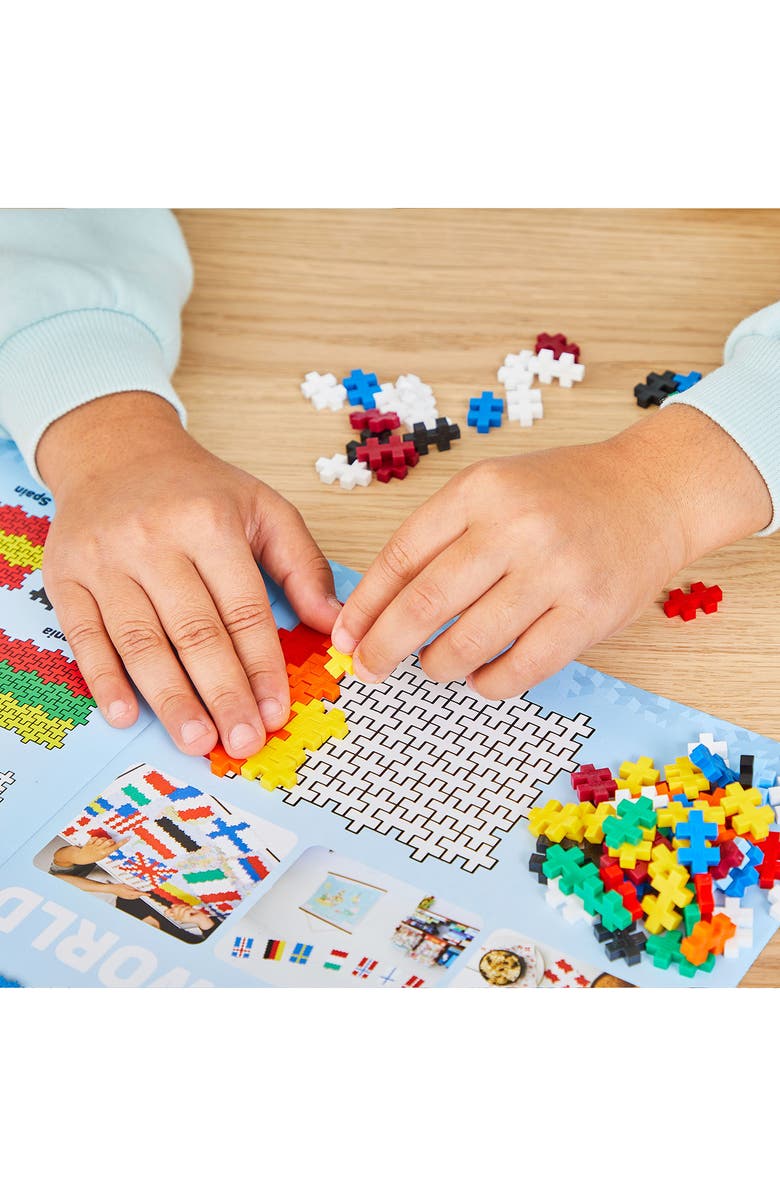 Plus-Plus USA 500-Piece Learn to Build Flags Playset, Alternate, color, Multi-Color/ Mix