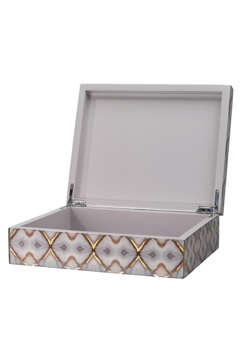 Kaleidoscope Decorative Box, Alternate, color, Blue