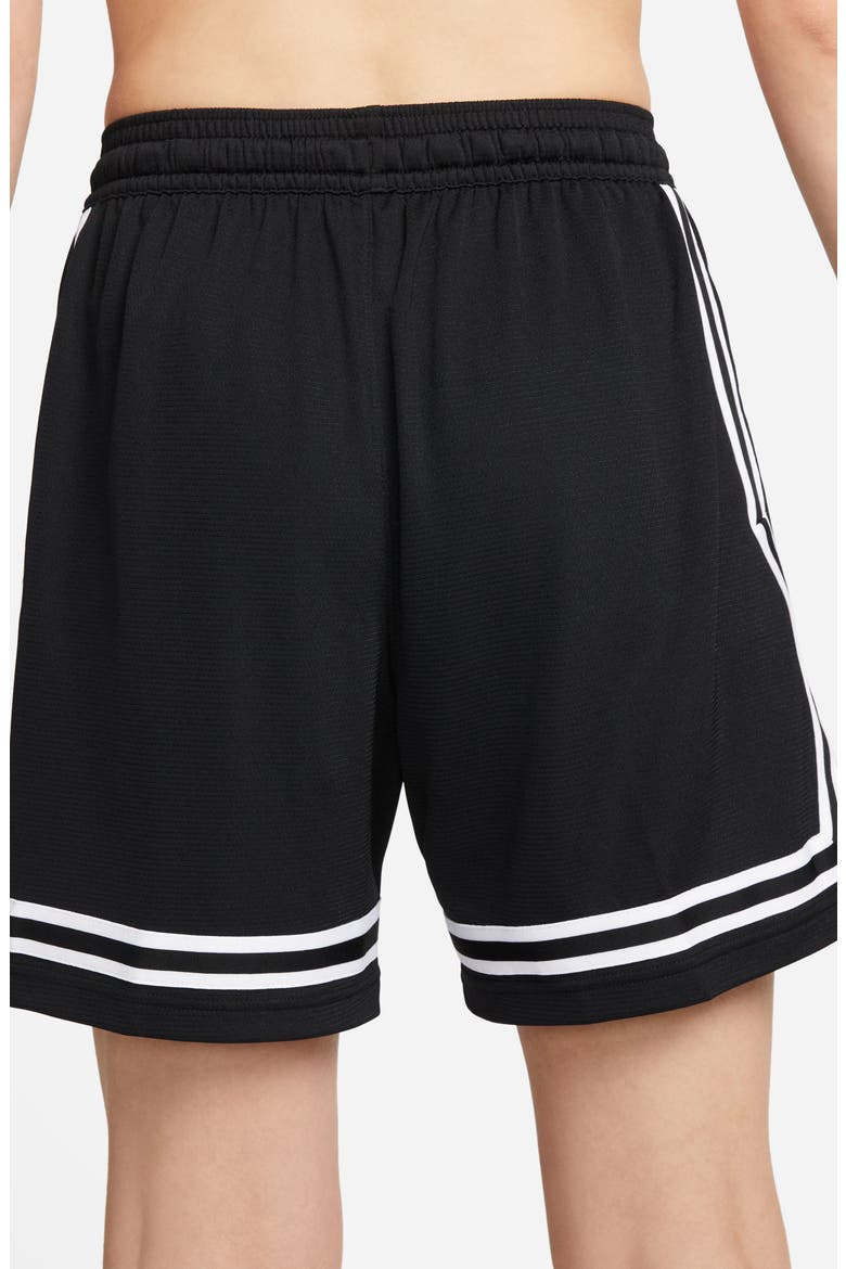 Dri-FIT Fly Crossover Basketball Shorts, Alternate, color, BLACK/ WHITE
