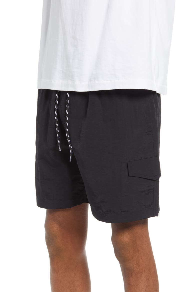 Men's Union Cargo Shorts, Alternate, color, BLACK