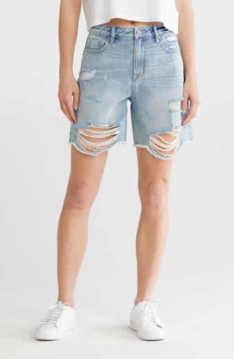 Vigoss Destructed Fray Hem Bermuda Shorts