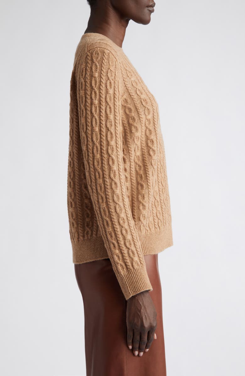 Lafayette 148 New York Cable Cashmere Sweater, Alternate, color, 