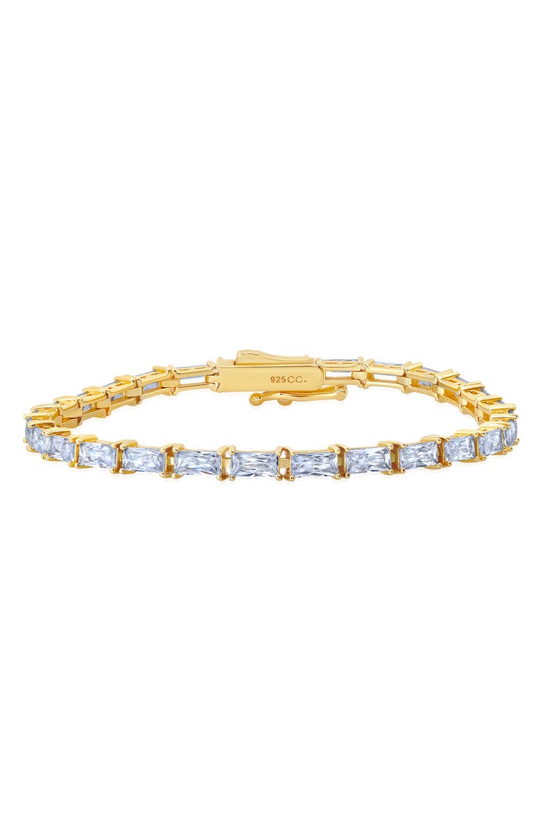 Crislu Cubic Zirconia Tennis Bracelet, Main, color,