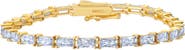 Crislu Cubic Zirconia Tennis Bracelet