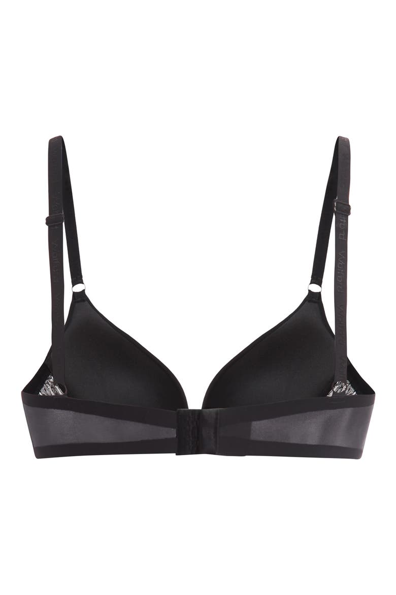 Underwire Push-Up Bra, Alternate, color, BLACK