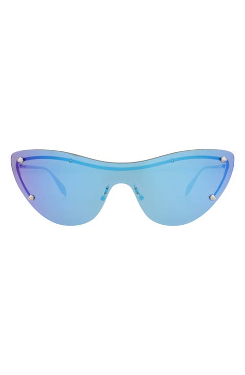 Oversize Cat Eye Shield Sunglasses
