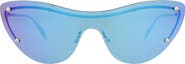 McQueen Oversize Cat Eye Shield Sunglasses