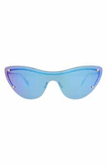 Oversize Cat Eye Shield Sunglasses