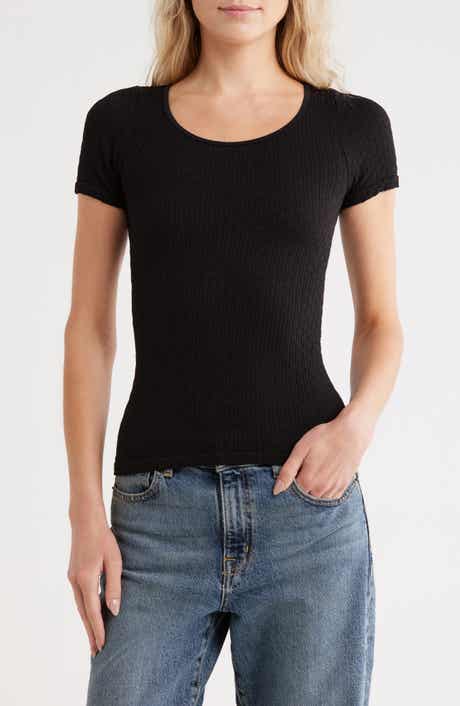 JASON WU Rib Scoop Neck Top