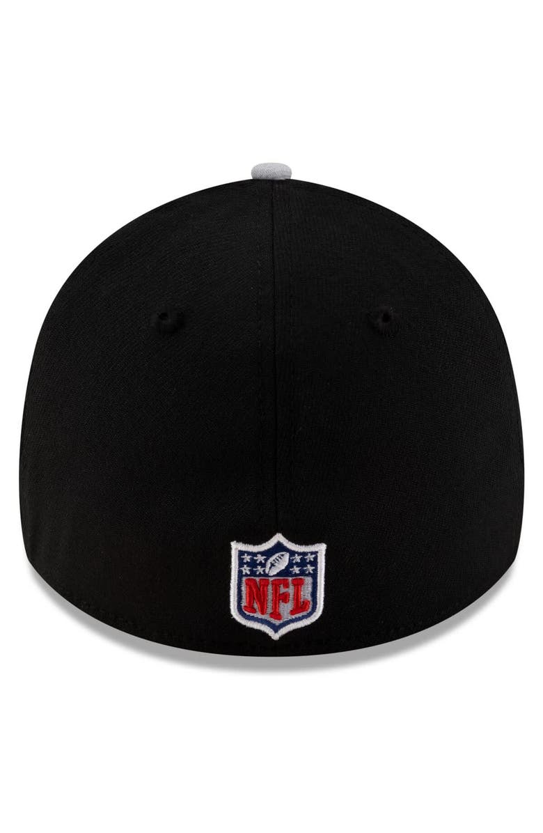 New Era Men's New Era Black/Silver Las Vegas Raiders 2025 NFL Draft 39THIRTY Flex Hat, Alternate, color,