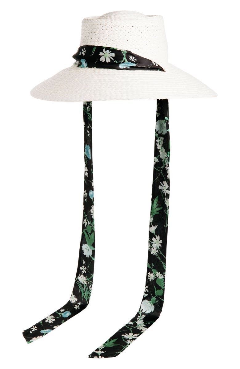 KARL LAGERFELD PARIS Cannes Sun Hat, Main, color, Ivory