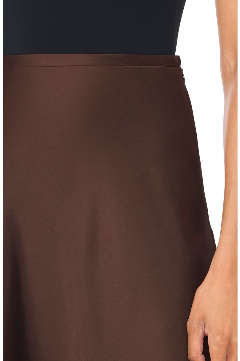 Bias Cut Maxi Skirt, Alternate, color, CHOCOLATE