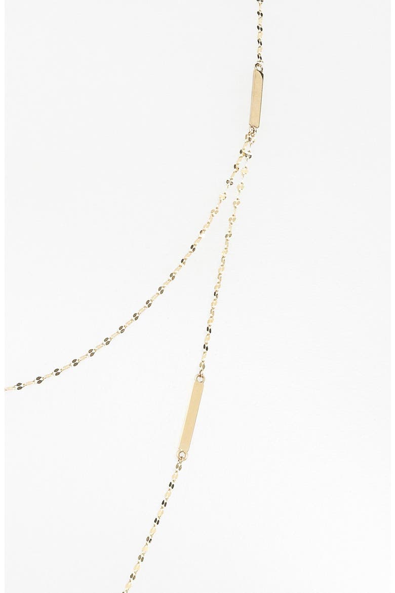 Jewelry Tri Bar Necklace, Alternate, color, YELLOW GOLD