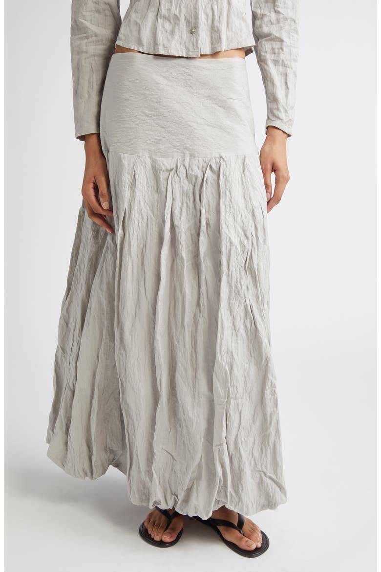 Sluto Crinkled Skirt, Main, color, GREY
