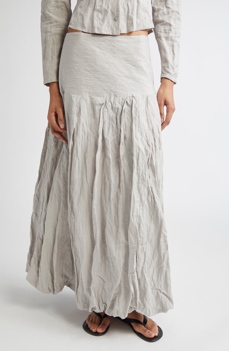 Paloma Wool Sluto Crinkled Skirt, Main, color, Grey
