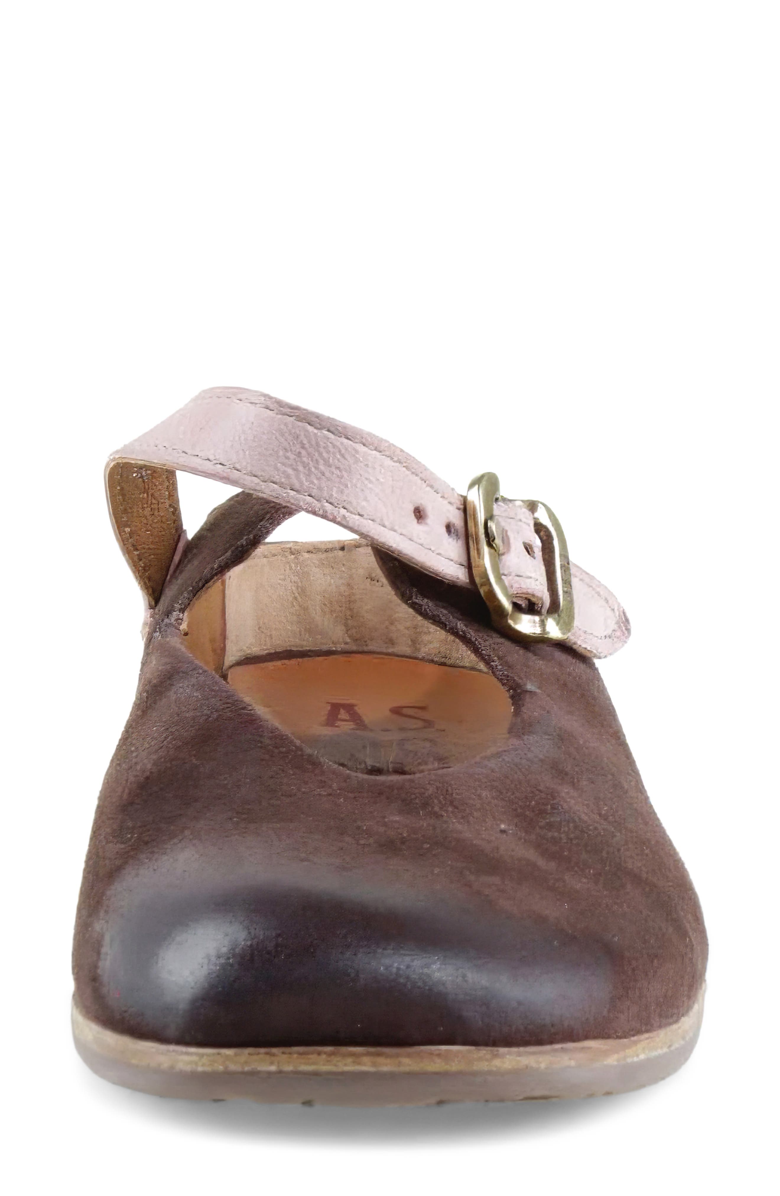 Zaria Mary Jane Flat, Alternate, color, BROWN