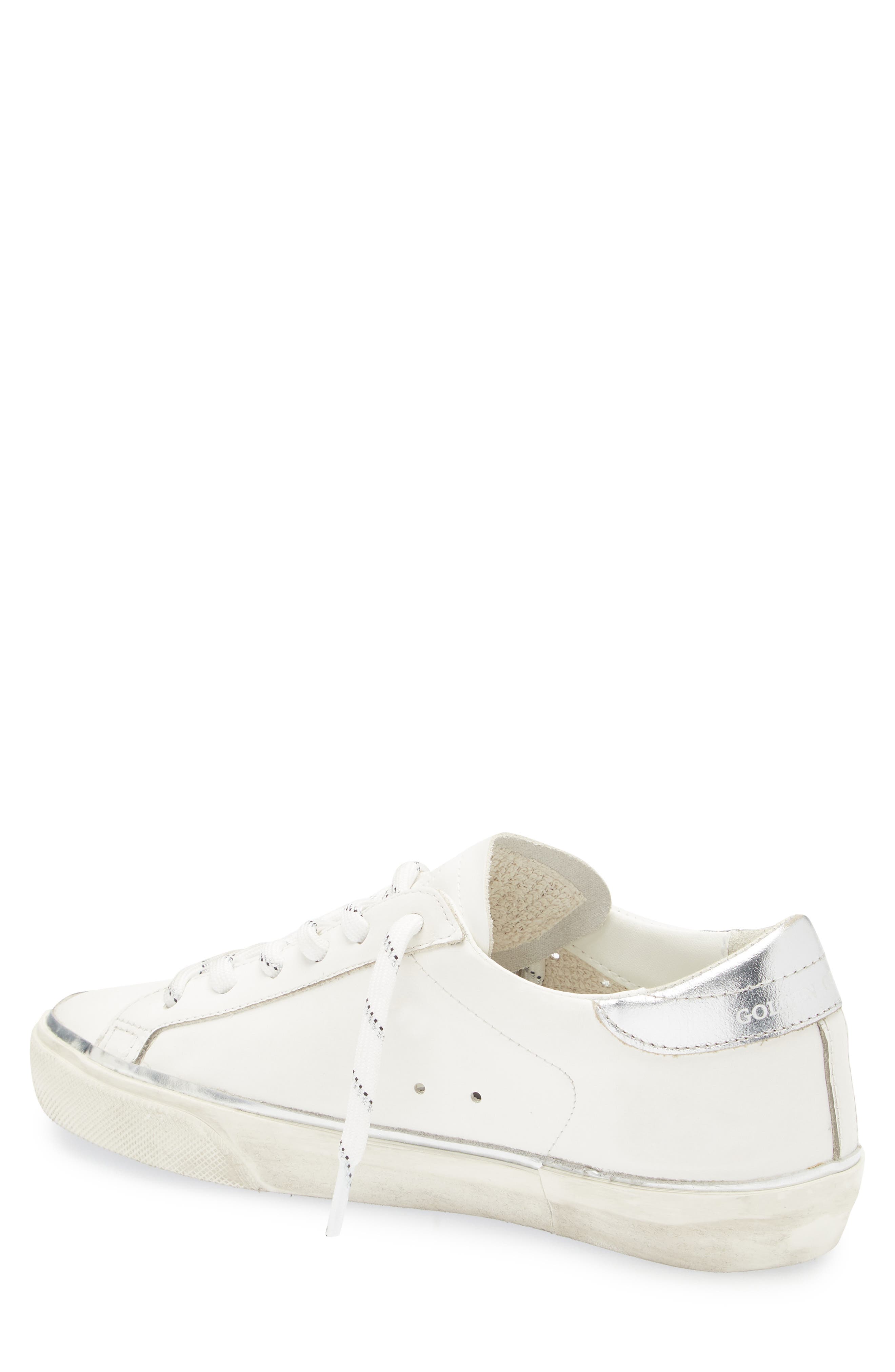 Golden Goose Super-Star Low Top Sneaker, Alternate, color, White/ Silver
