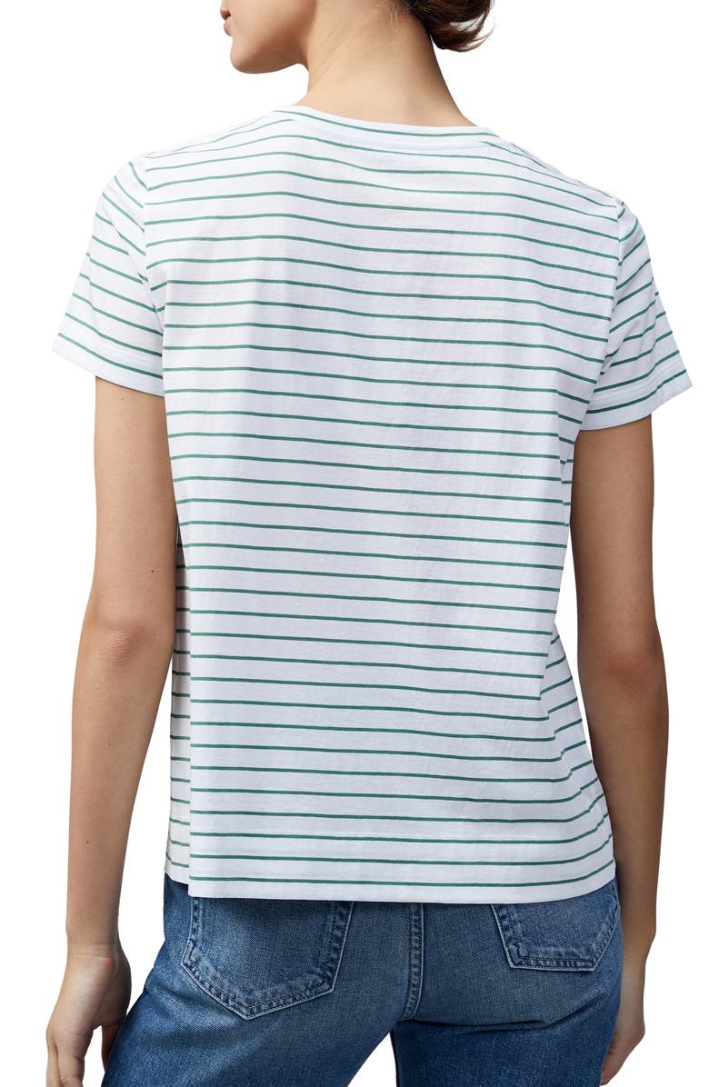 Lafayette 148 New York The Modern Stripe T-Shirt, Alternate, color,