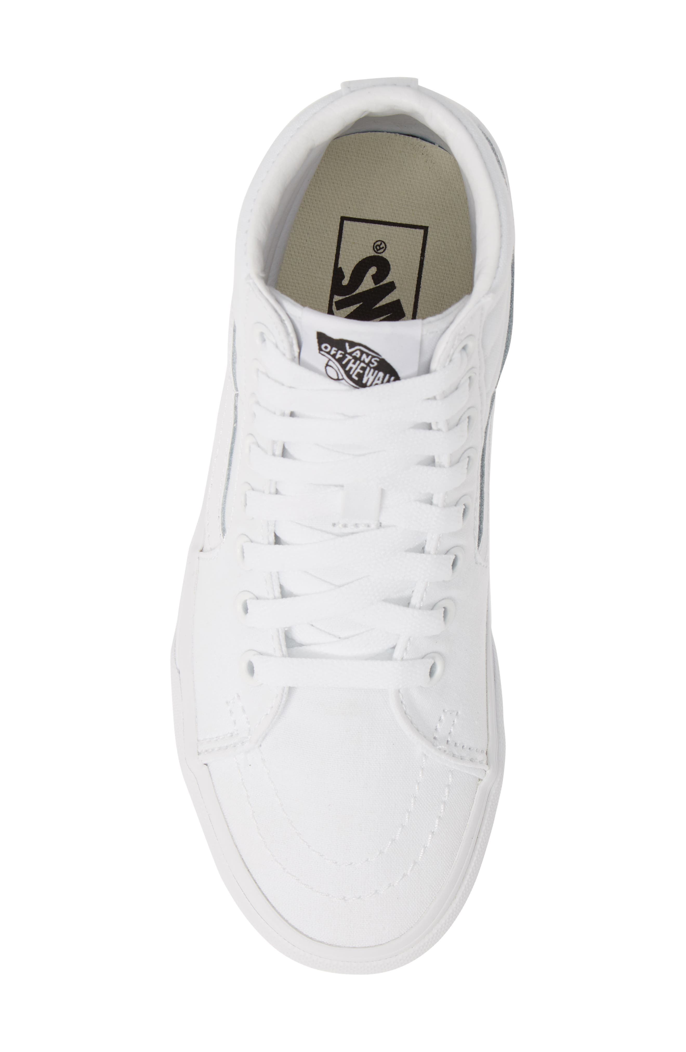 Sk8-Hi Platform Sneaker, Alternate, color, TRUE WHITE/ TRUE WHITE