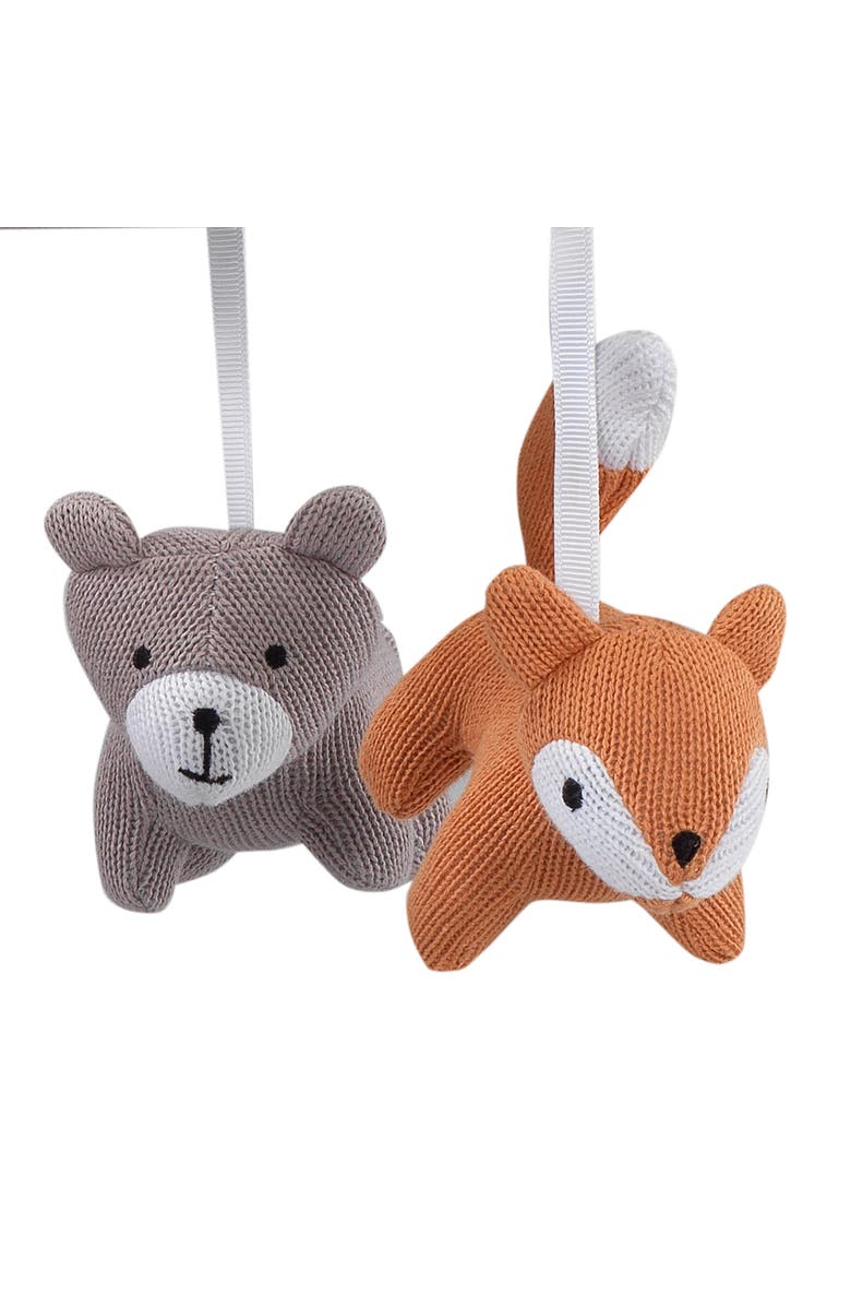 Lambs & Ivy Painted Forest Fox and Bear Baby Crib Musical Mobile, Alternate, color, Multicolor