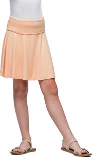 24sevenKid Foldover Waist Flared Knee Length Skirt