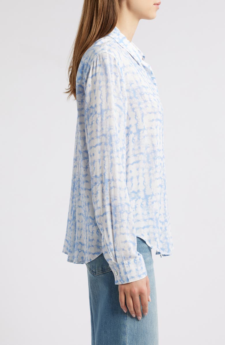 Rails Josephine Tie Dye Dot Print Button-Up Shirt, Alternate, color, Diffused Plaid
