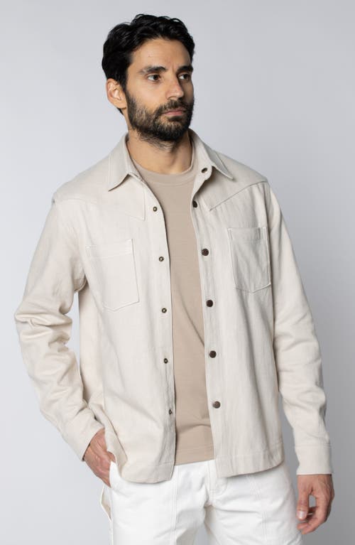 Leisure Lab Bronco Button Up In Neutral