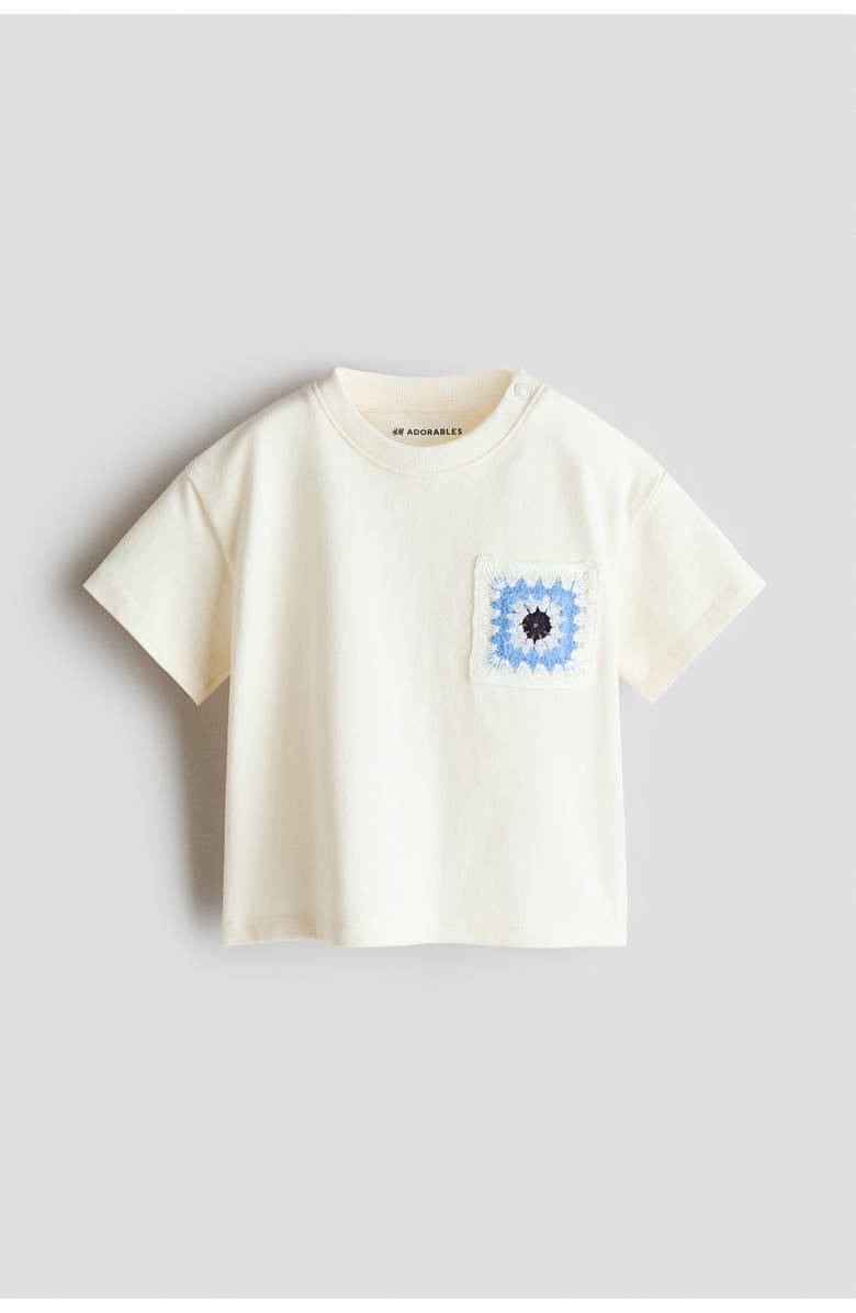 H&M Loose-fit T-shirt, Main, color, White