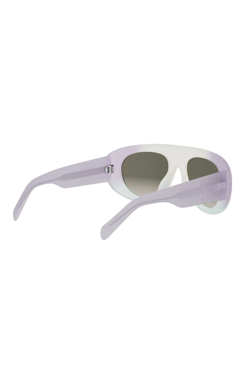 Triomphe Stamp 57mm Pilot Sunglasses, Alternate, color, LILAC/ OTHER / GRADIENT BROWN