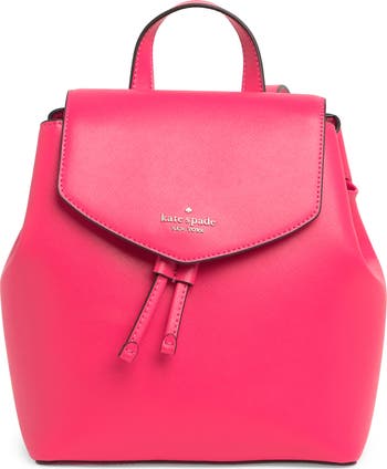 KATE SPADE LIZZIE MEDIUM FLAP BACKPACK TOTE BAG hotsell PINK LEATHER PURSE CARRYALL