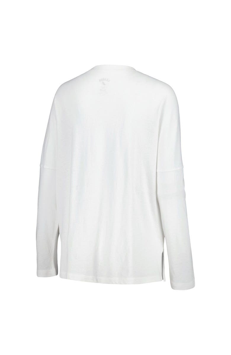 LEAGUE COLLEGIATE WEAR Women's League Collegiate Wear White Florida Gators Clothesline Oversized Long Sleeve T-Shirt, Alternate, color, White