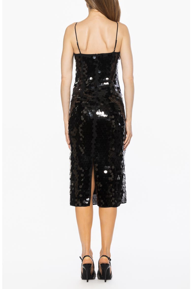 Reese Sequin Sleeveless Dress, Alternate, color, BLACK