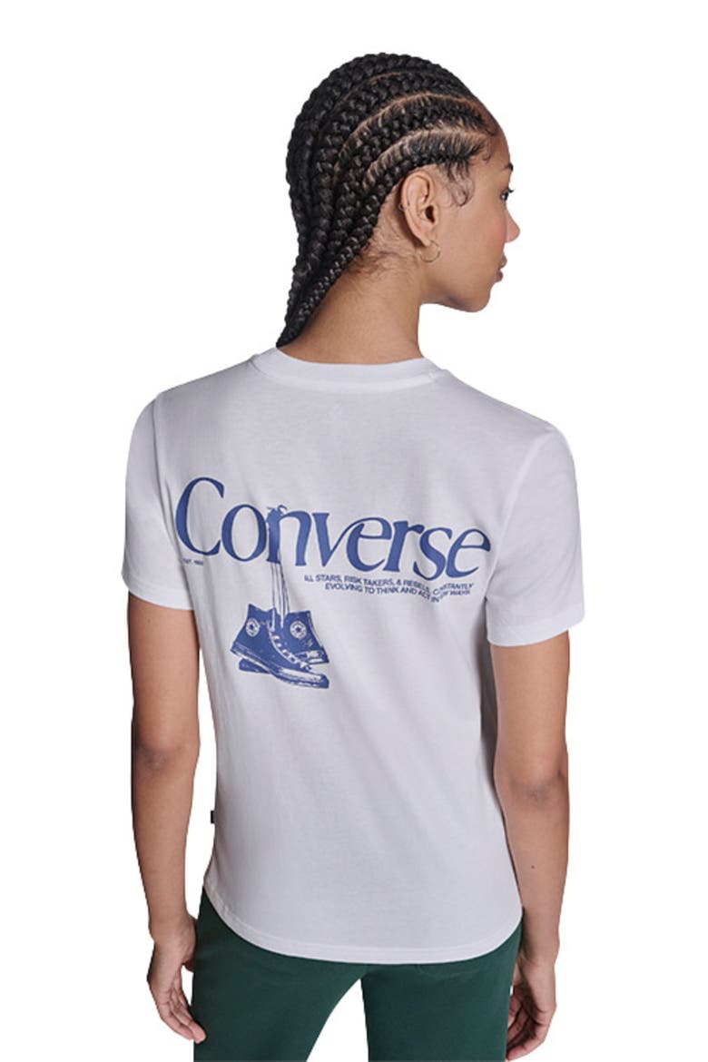 Women's Hanging Shoes T-Shirt, Alternate, color, WHITE 10A