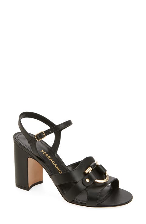 Lumya Gancio Ankle Strap Block Heel Sandal (Women)