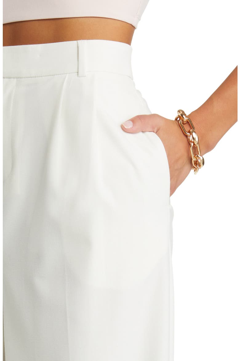 Relaxed Waist Wide Leg Trousers, Alternate, color, IVORY