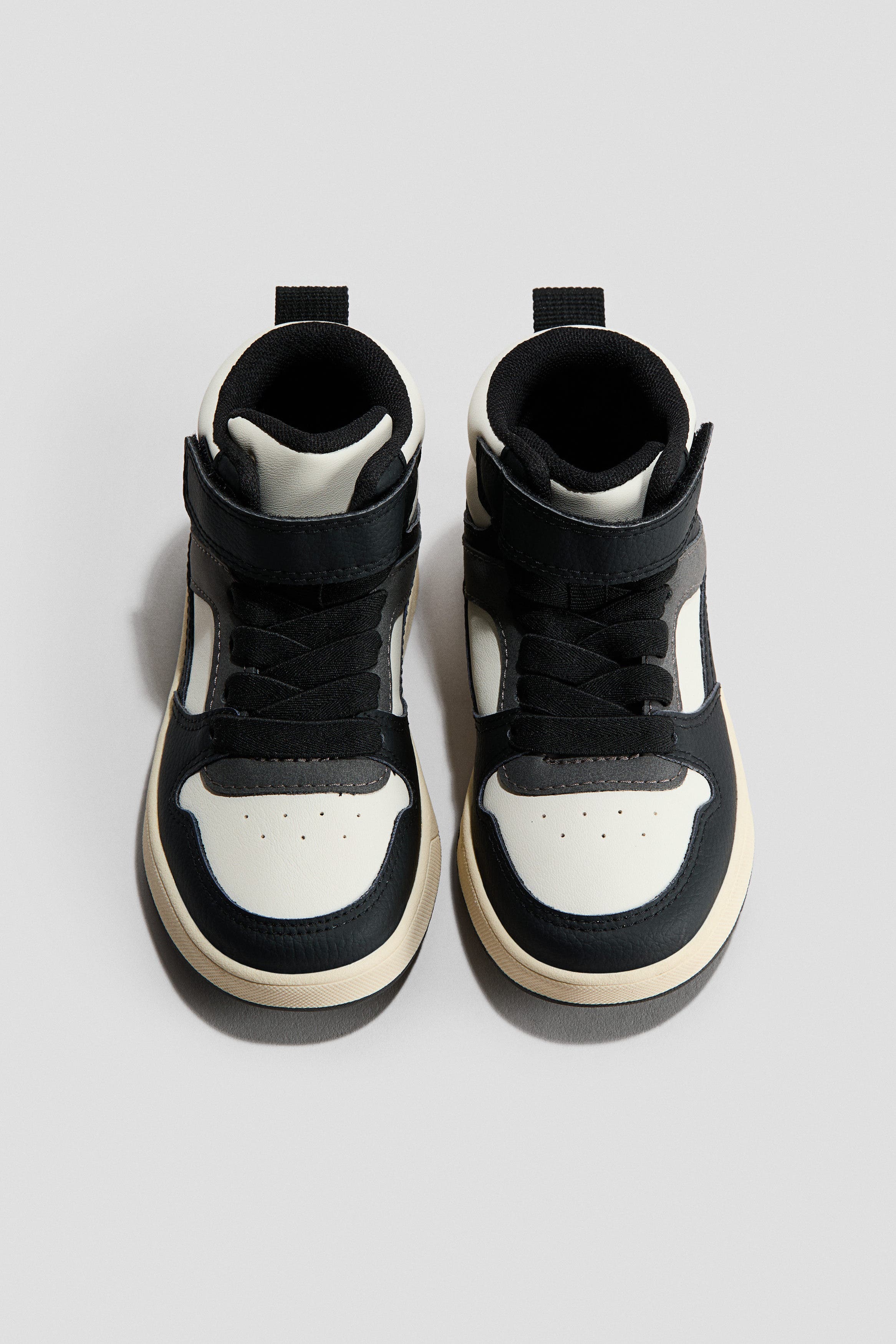 H&M Hi-top Trainers, Alternate, color, Black/Dark Gray