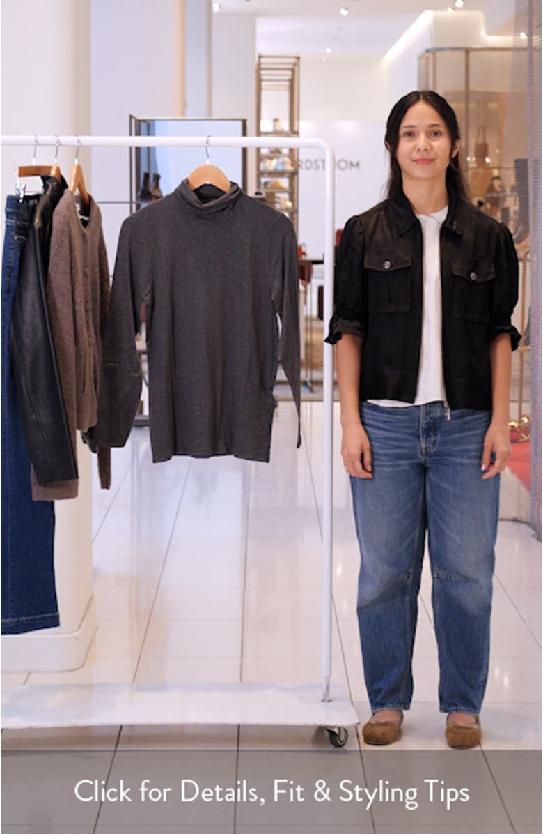 Long Sleeve Turtleneck Top, sales video thumbnail