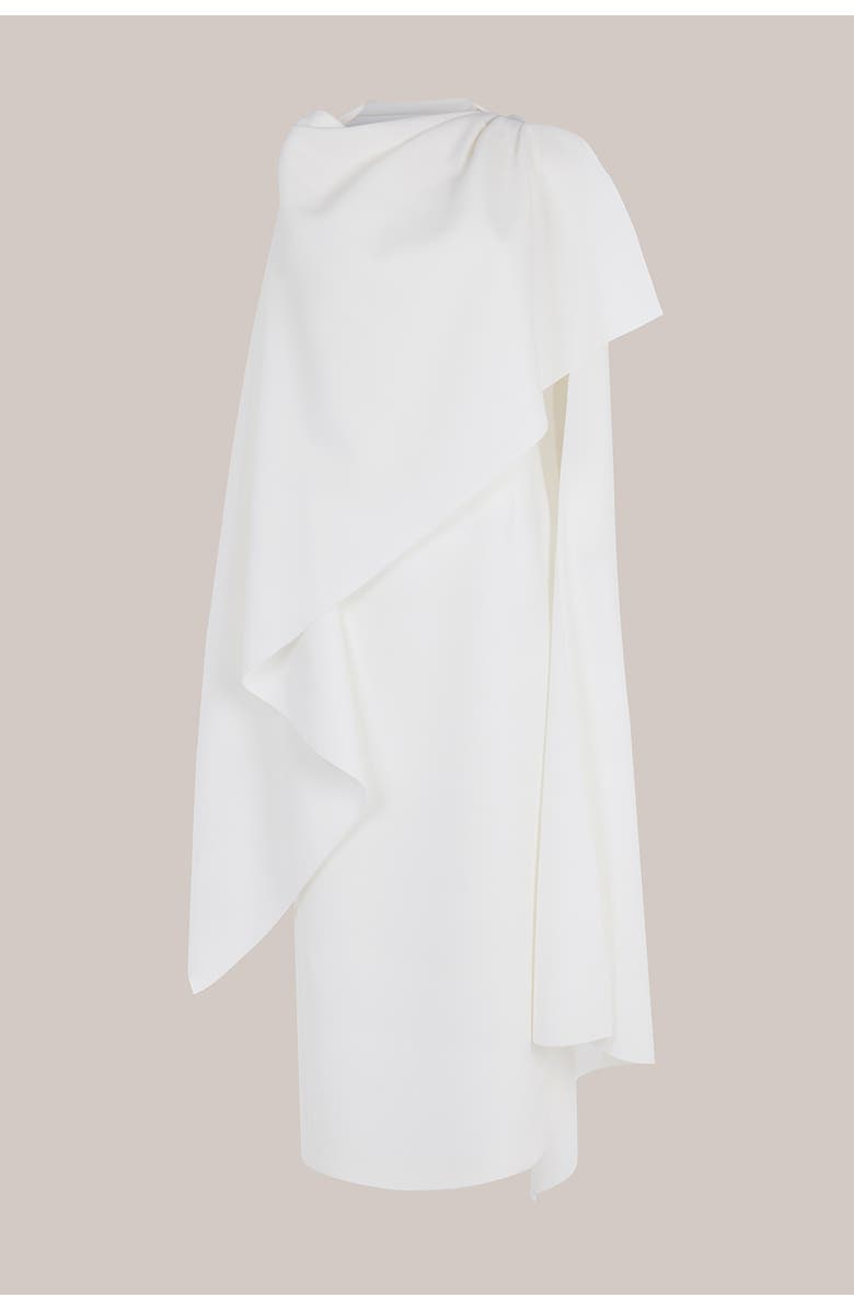 Roksanda Demetria Crepe Bridal Dress, Alternate, color, Ivory