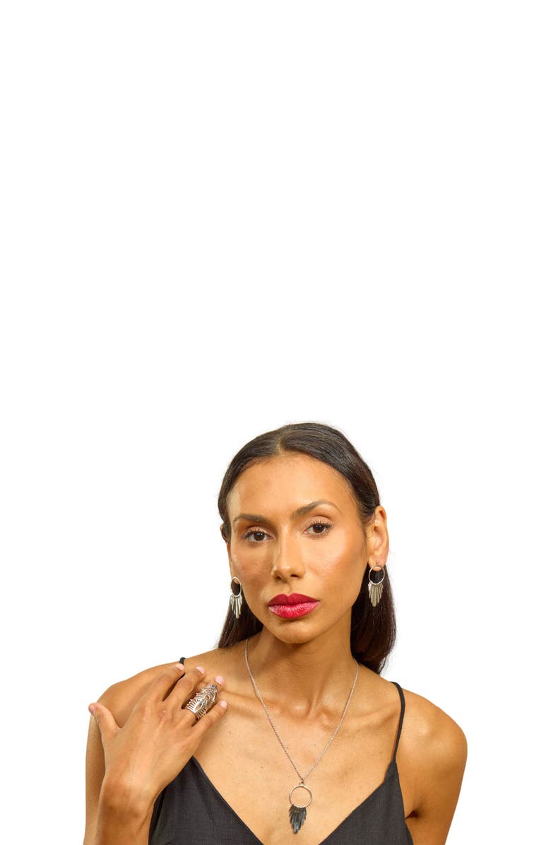 Lucy Quartermaine Egyptian Armour Ring, Alternate, color, Sterling Silver