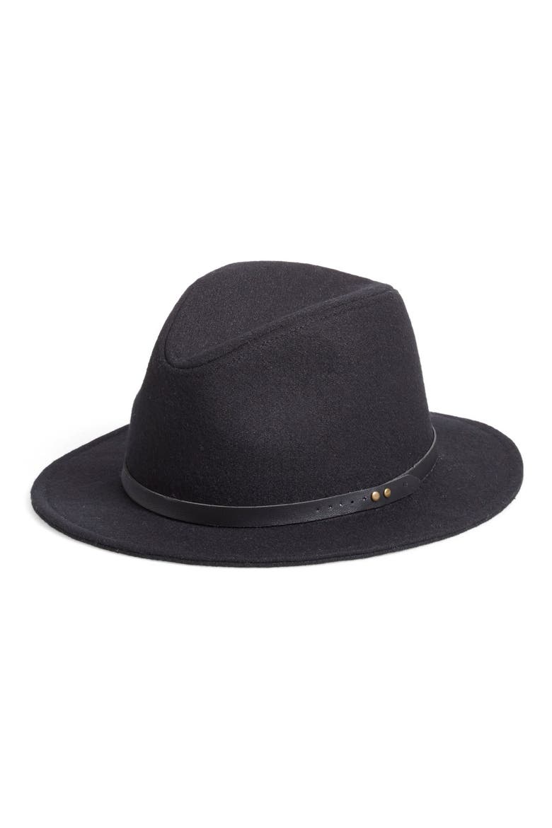 Rivet Fedora, Main, color, BLACK