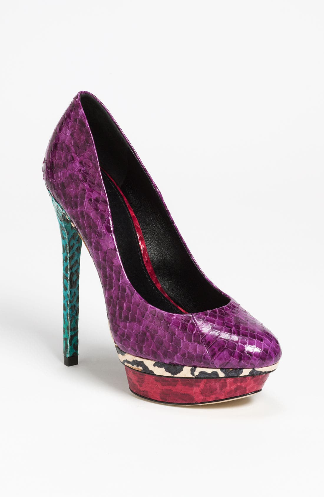 'Fontanne' Pump, Main, color, PURPLE/ MULTI