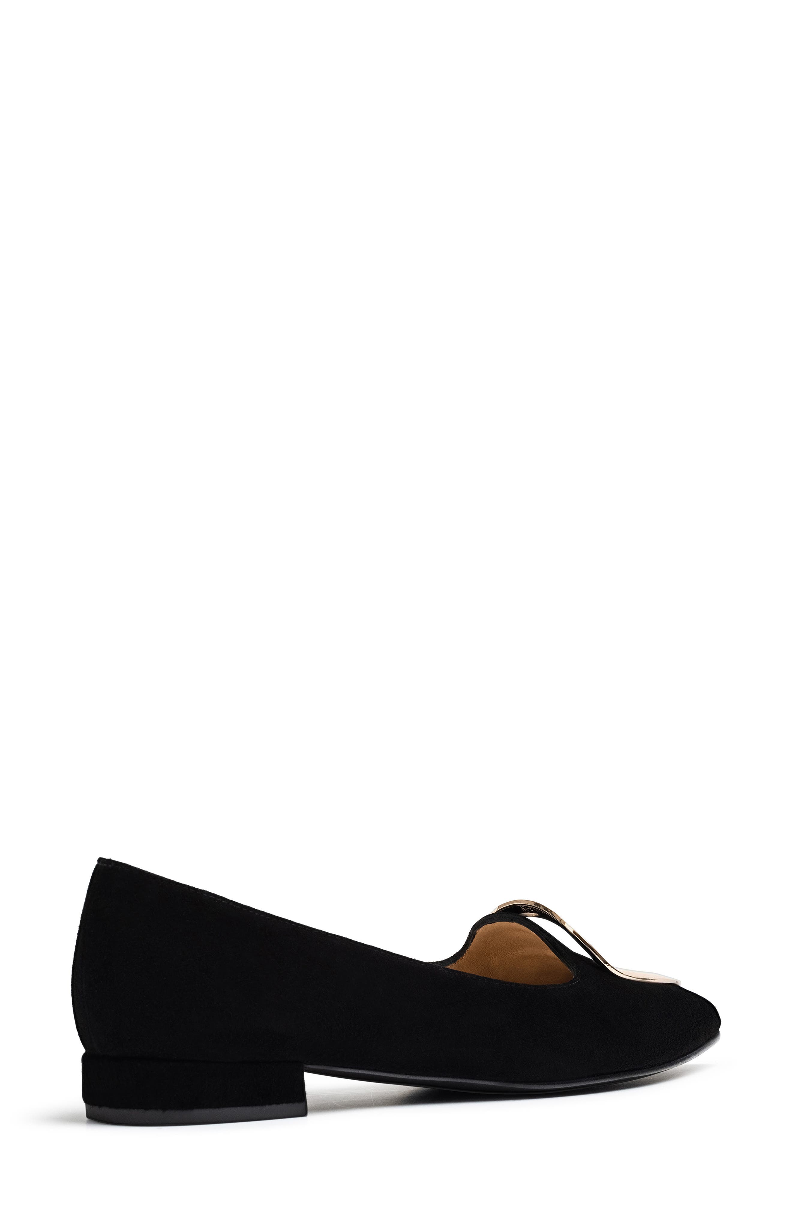 Jon Josef Reina Flat, Alternate, color, Black Suede