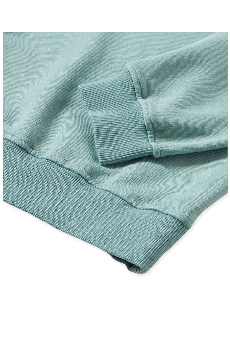 Yalep Brushed Jersey Quarter Zip Collared Sweatshirt, Alternate, color, ACQUAMARINE