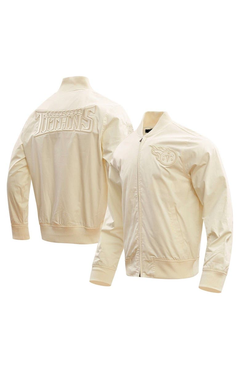 PRO STANDARD Men's Pro Standard Cream Tennessee Titans Neutral Full-Zip Jacket, Main, color, Cream