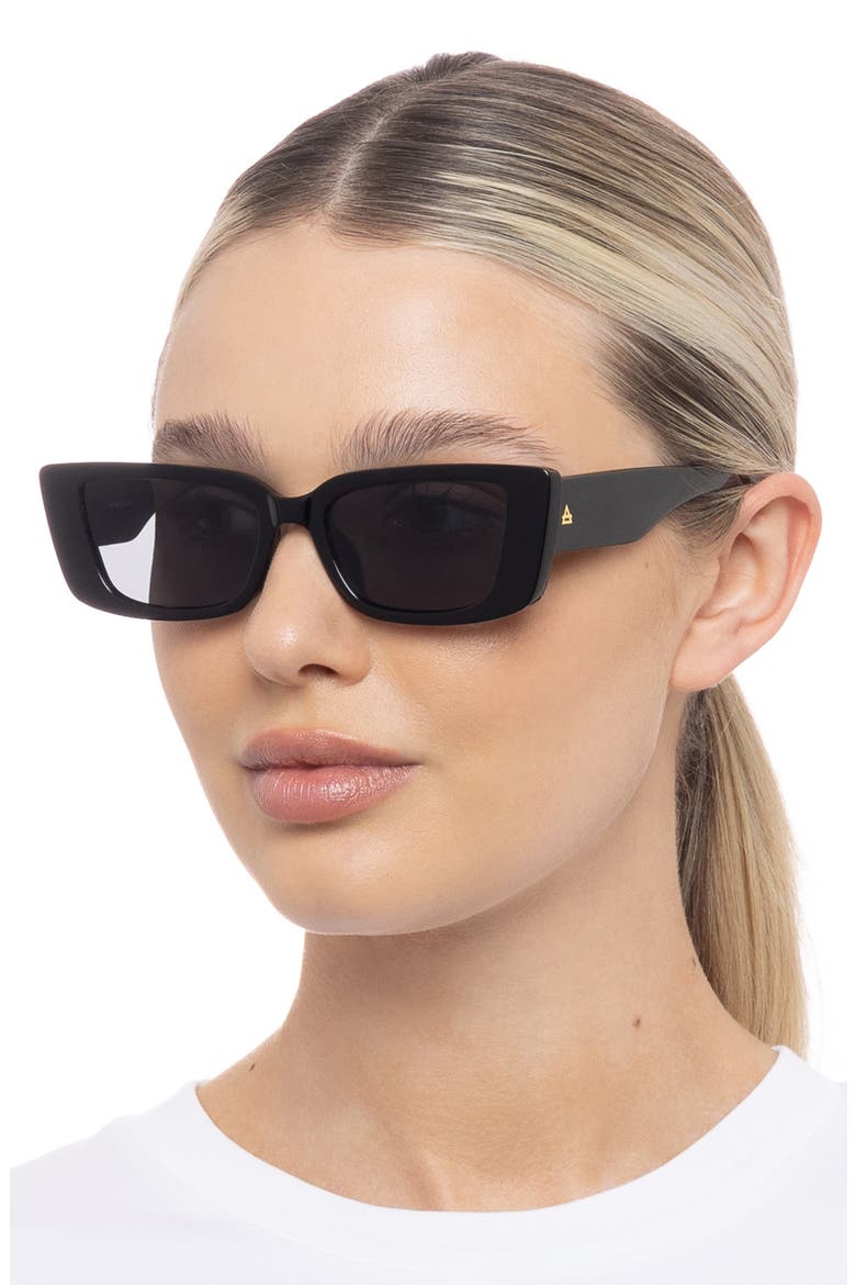 Novae 51mm Cat Eye Sunglasses, Alternate, color, BLACK