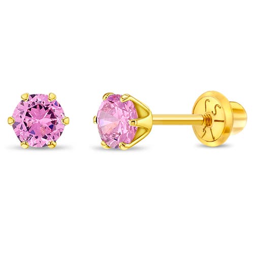 In Season Jewelry 14k Classic Prong Solitaire Earrings in October at Nordstrom