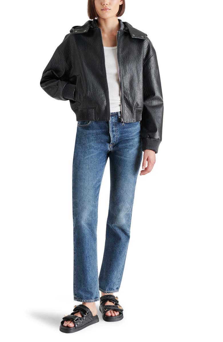 Steve Madden Zephyra Faux Leather Jacket, Alternate, color, 